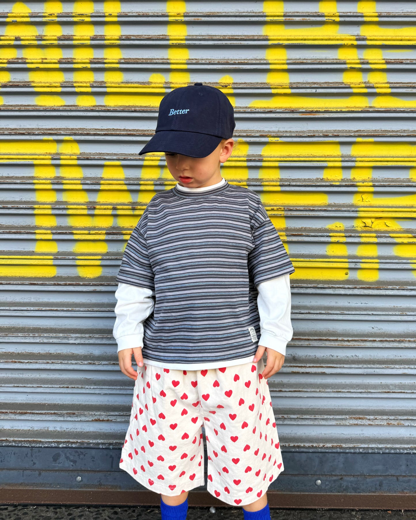 Double-Layer Tee – Charcoal