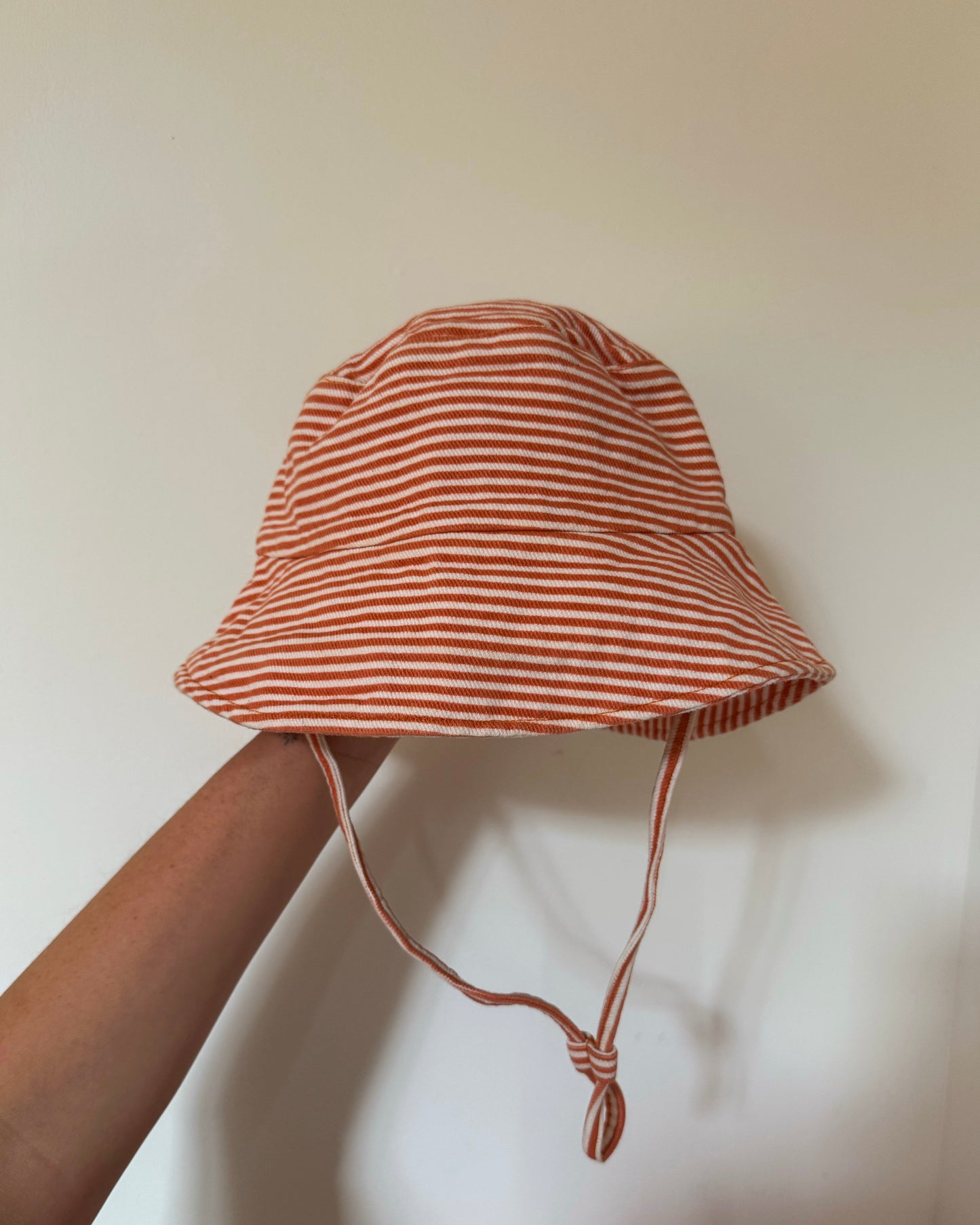 Sunny Days Baby Sun Hat – Orange Stripe