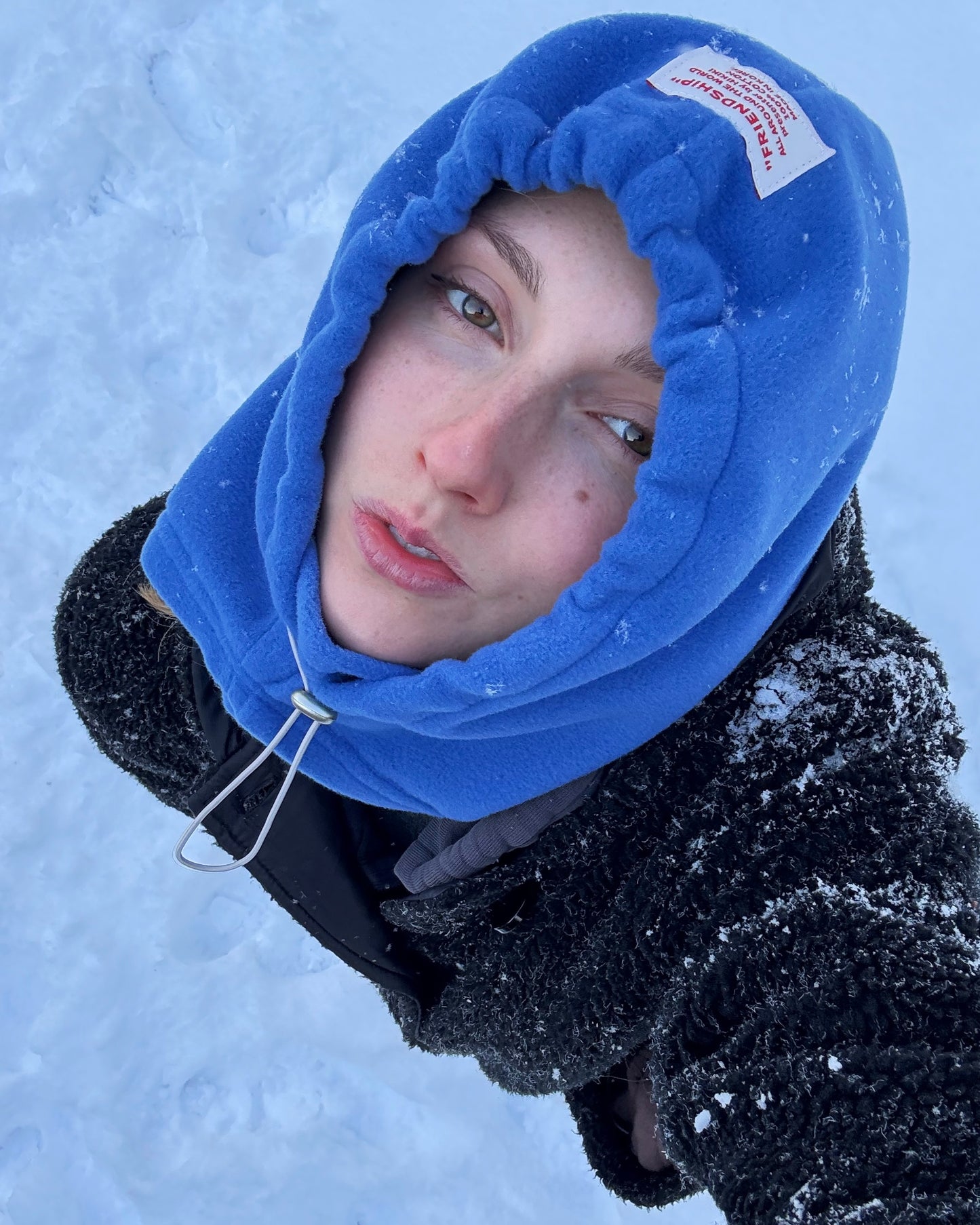 Matching Balaclava — Blue & Brown