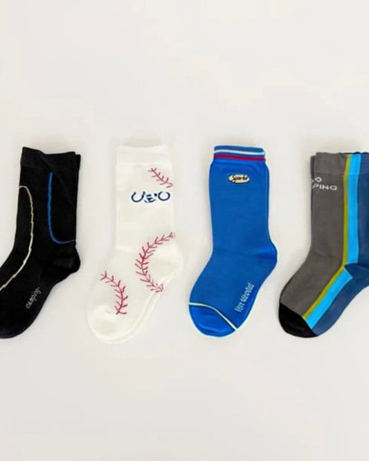 Baseball Pup Socks – Set of 4