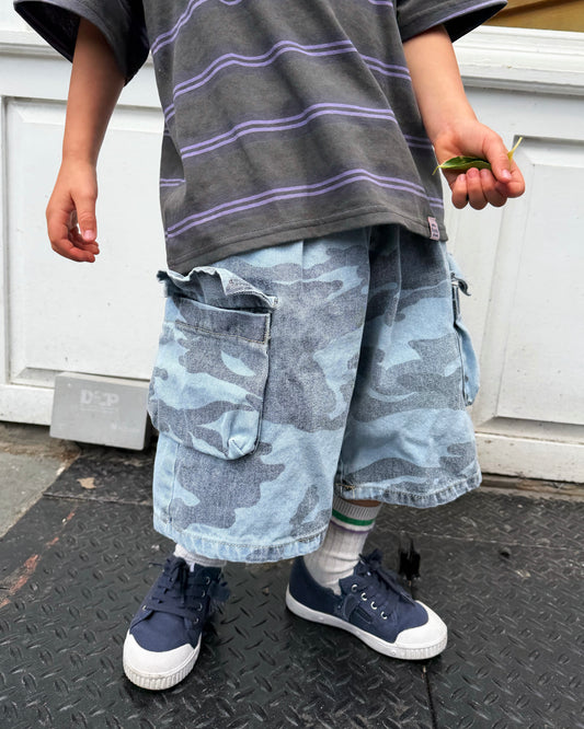 Camo Denim Bermuda Short