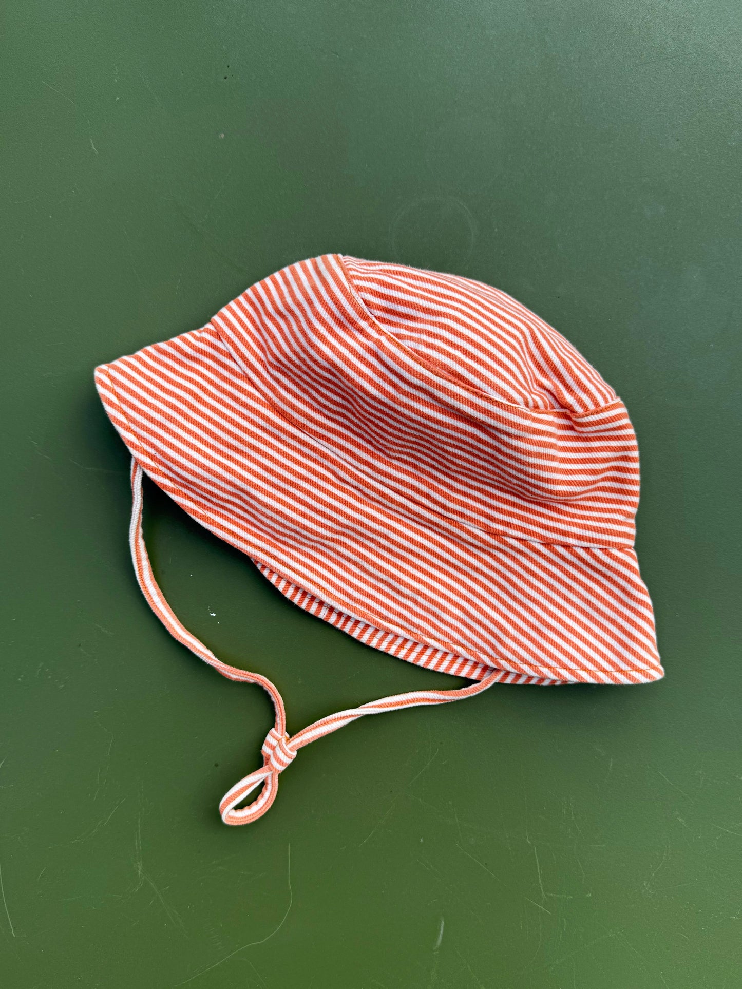 Sunny Days Baby Sun Hat – Orange Stripe