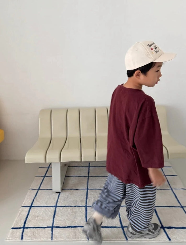 All Day Striped Jogger – Sky