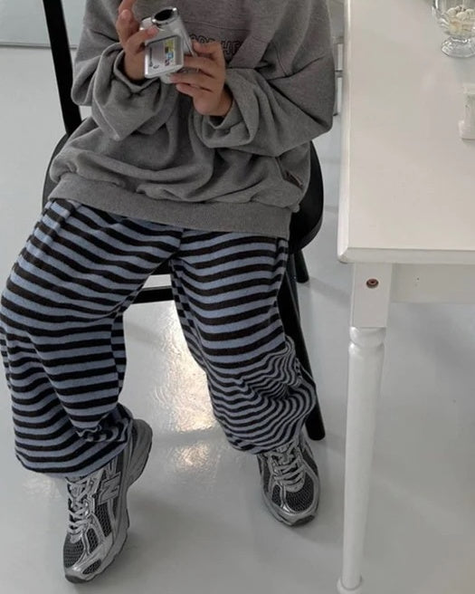 All Day Striped Jogger – Sky