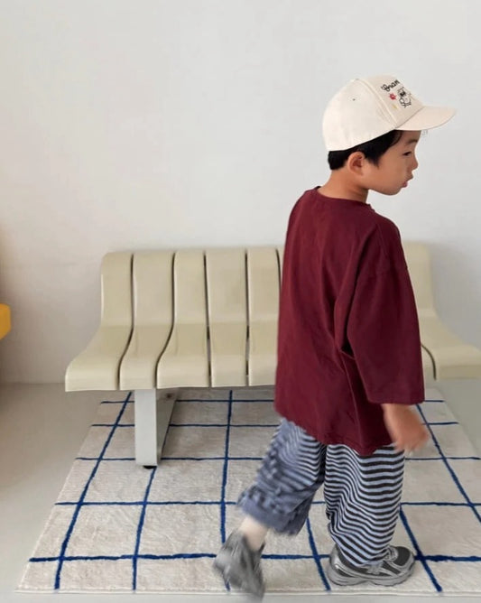 All Day Striped Jogger – Sky