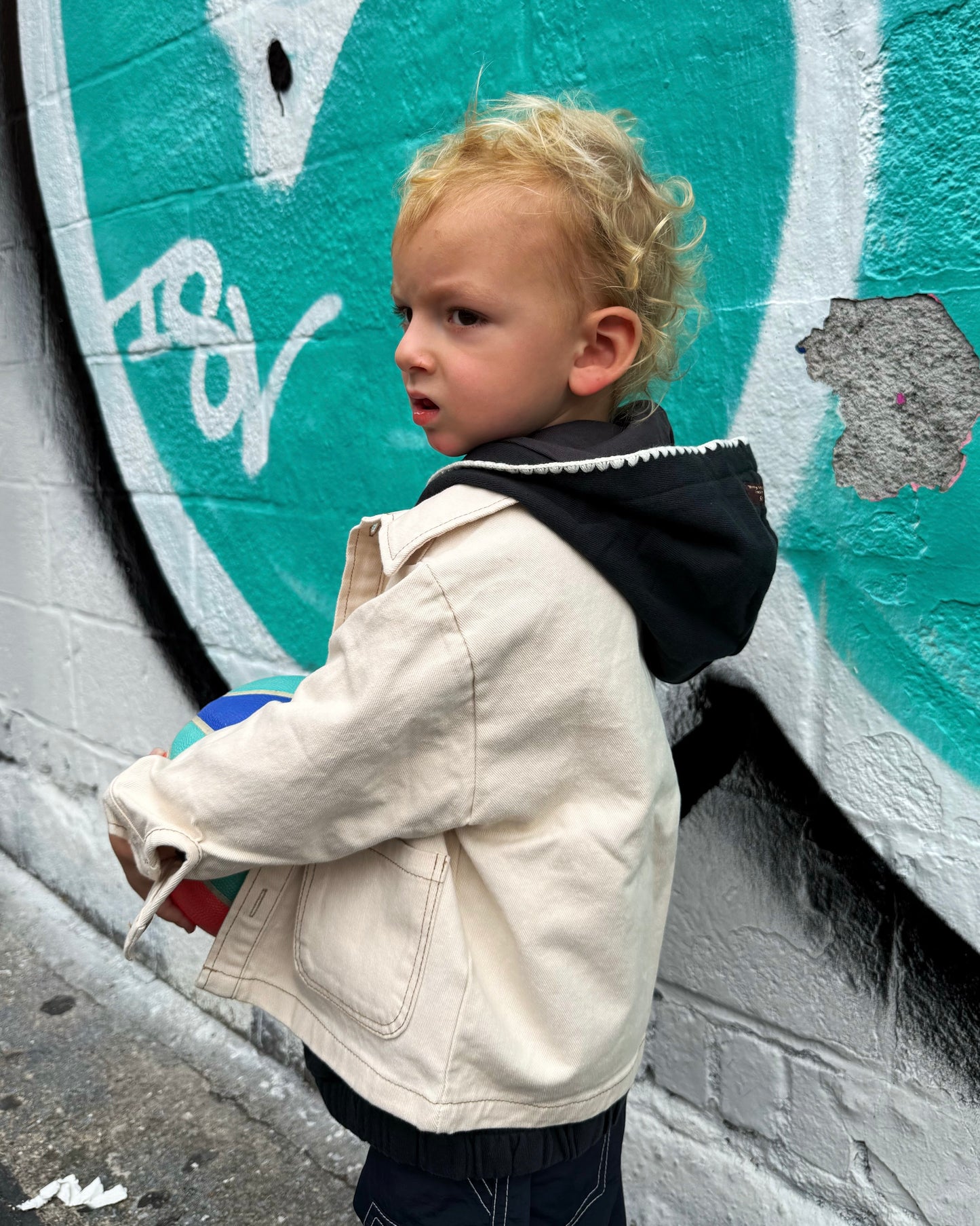 Mini Artist Jacket – Cream