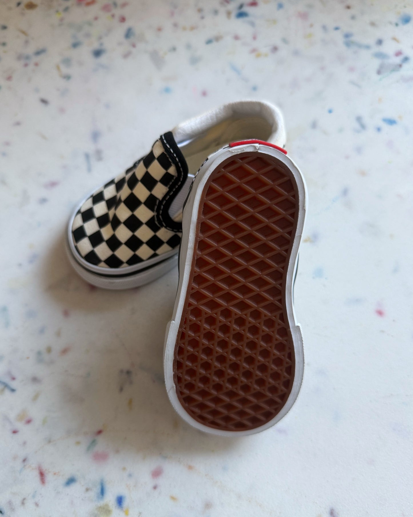 Mini Checkered Slip-Ons – Vans (US 4 Toddler)