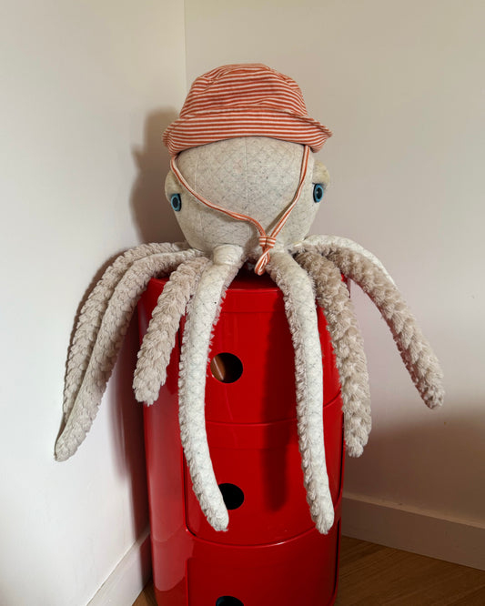 Sunny Days Baby Sun Hat – Orange Stripe