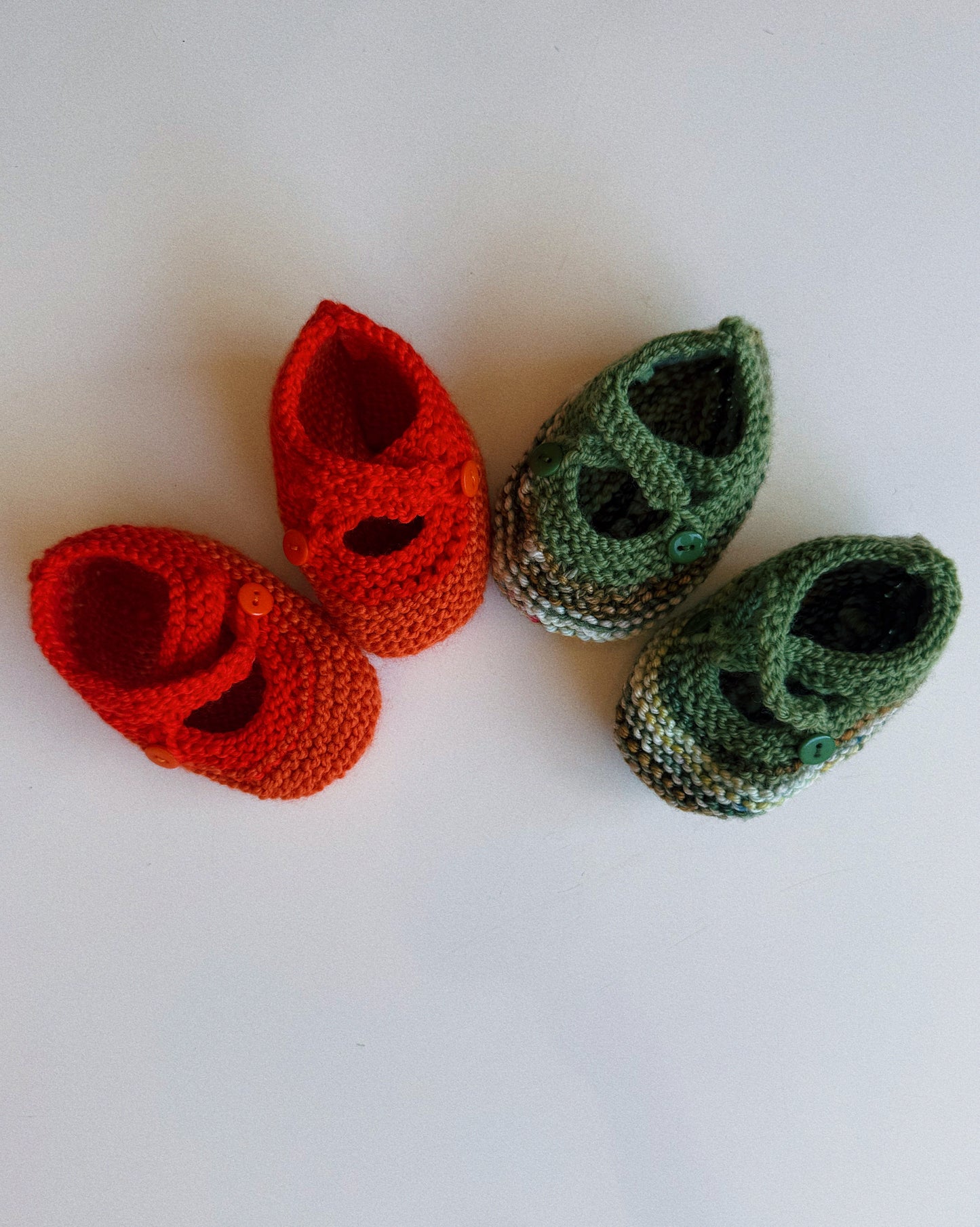 One-Ones: Knit Mary Jane Baby Shoes