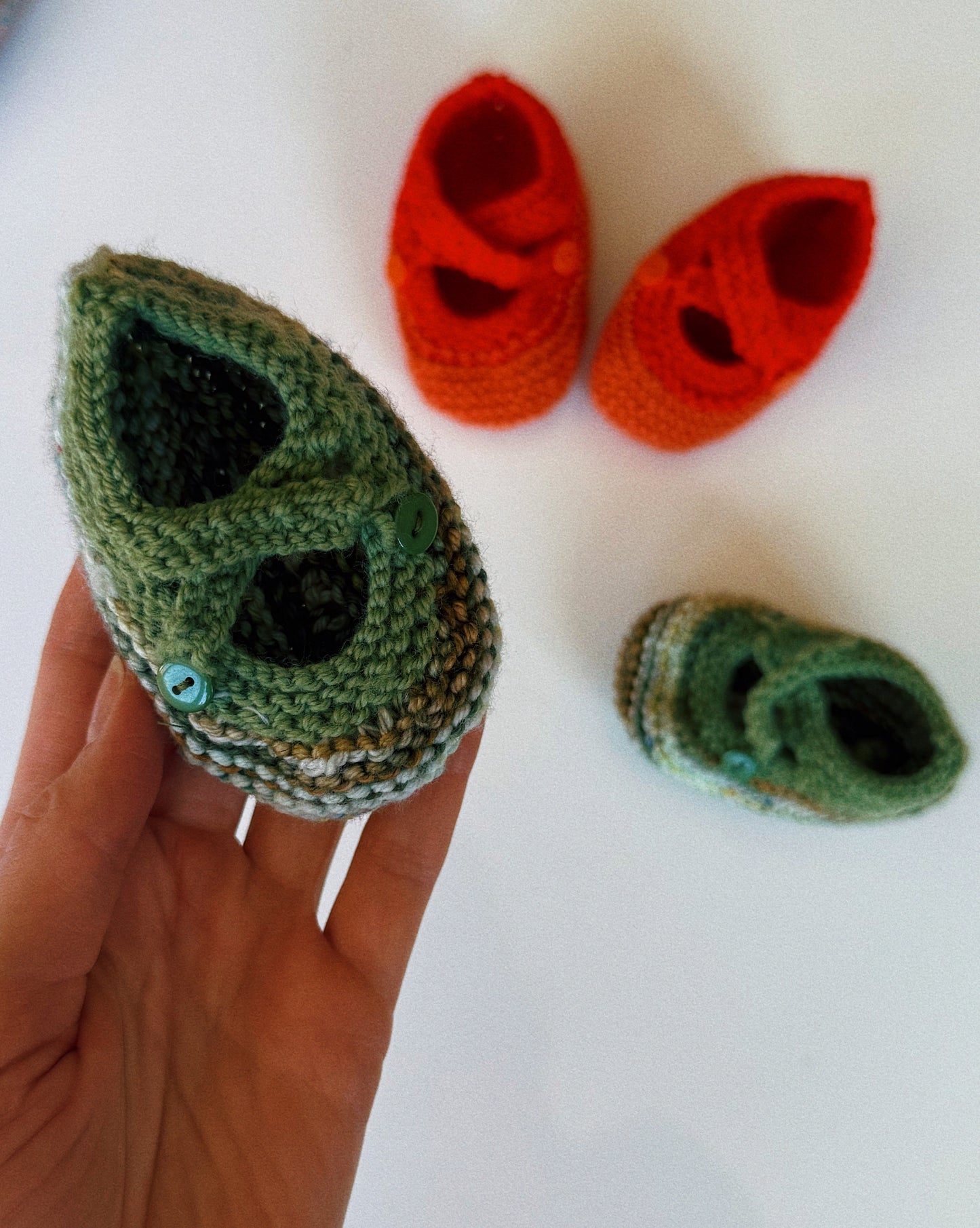 One-Ones: Knit Mary Jane Baby Shoes