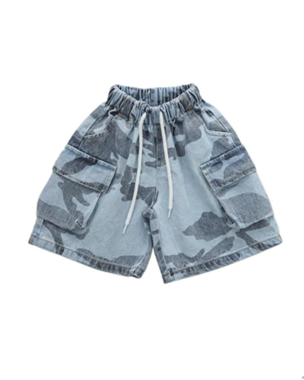 Camo Denim Bermuda Short